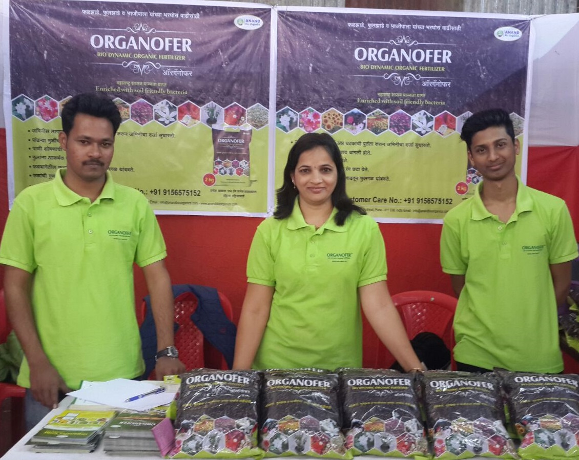 Anand Bio Organics stall at Rose Exhibition-best organic Fertilizer in Pune